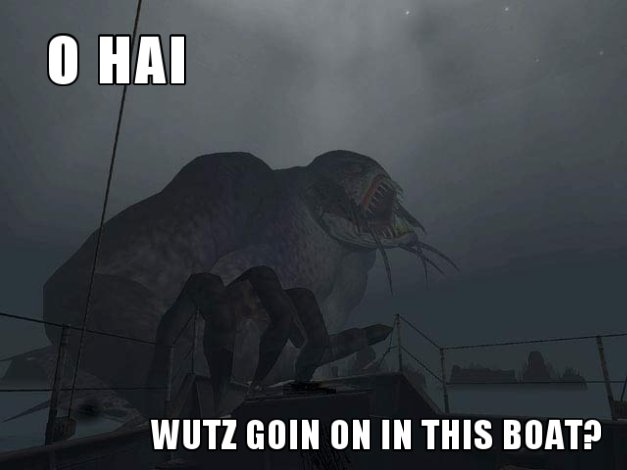 O HAI - WUTZ GOIN ON IN THIS BOAT?